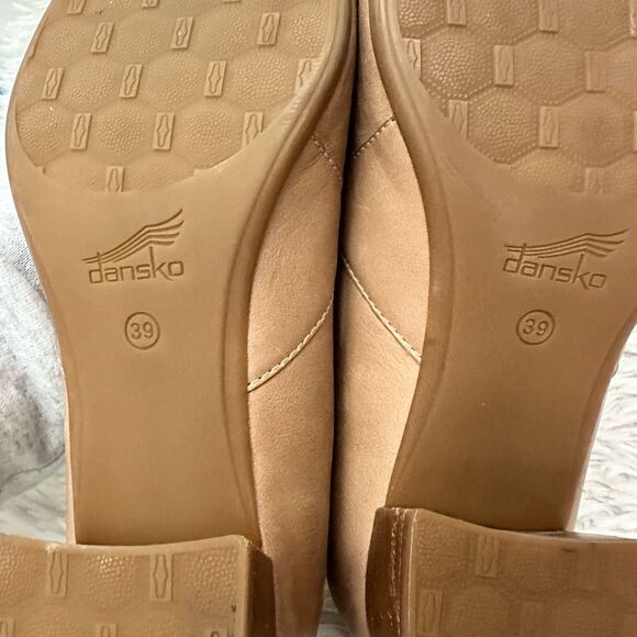 Dansko Peyton Sand Burnished Nubuck LeatherMary Jane Heel Shoe sz 40 EU9.5-10 US - Picture 8 of 10